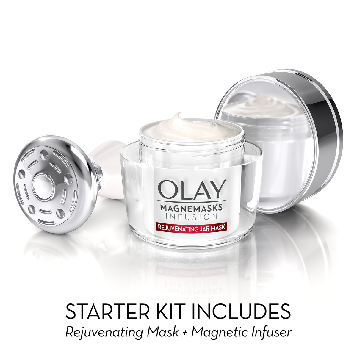 Face Mask by Olay Magnemasks Infusion - Korean Skin Care Inspired Deep Hydration, Rejuvenating Face Mask for Fine Lines & Sagging Skin - Starter Kit Beauty & Personal Care Olay