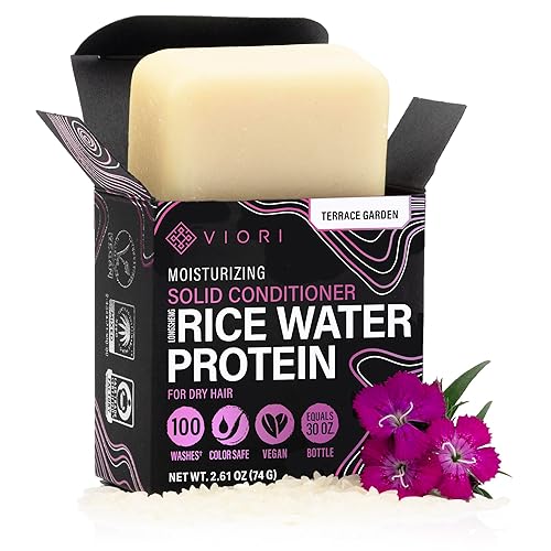 Viori Terrace Garden Conditioner Bar Made with Rice Water - Handcrafted All Natural Organic Conditioner Beauty & Personal Care Viori
