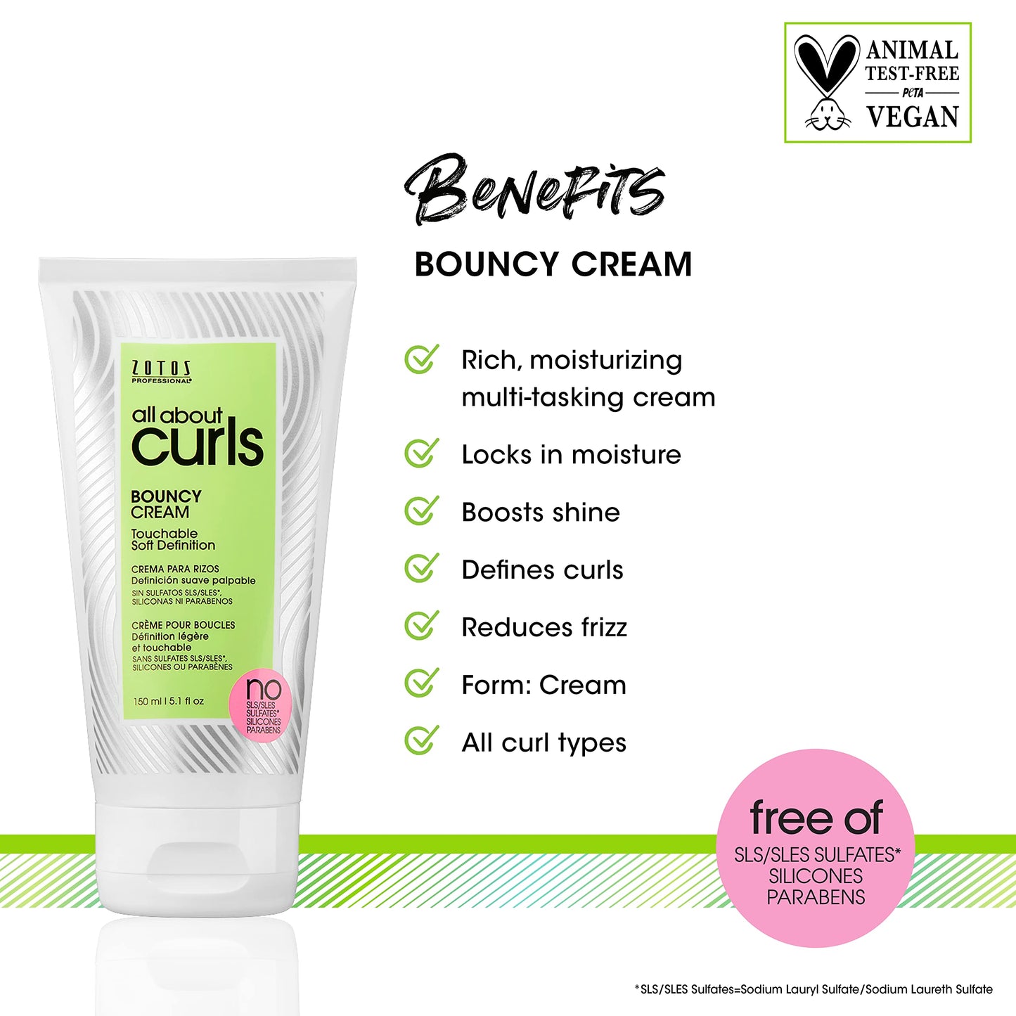 ALL ABOUT CURLS Bouncy Cream Styling | Touchable Soft Definition | Define, Moisturize, De-Frizz | All Curly Hair Types | Vegan & Cruelty Free | Beauty & Personal Care ALL ABOUT CURLS