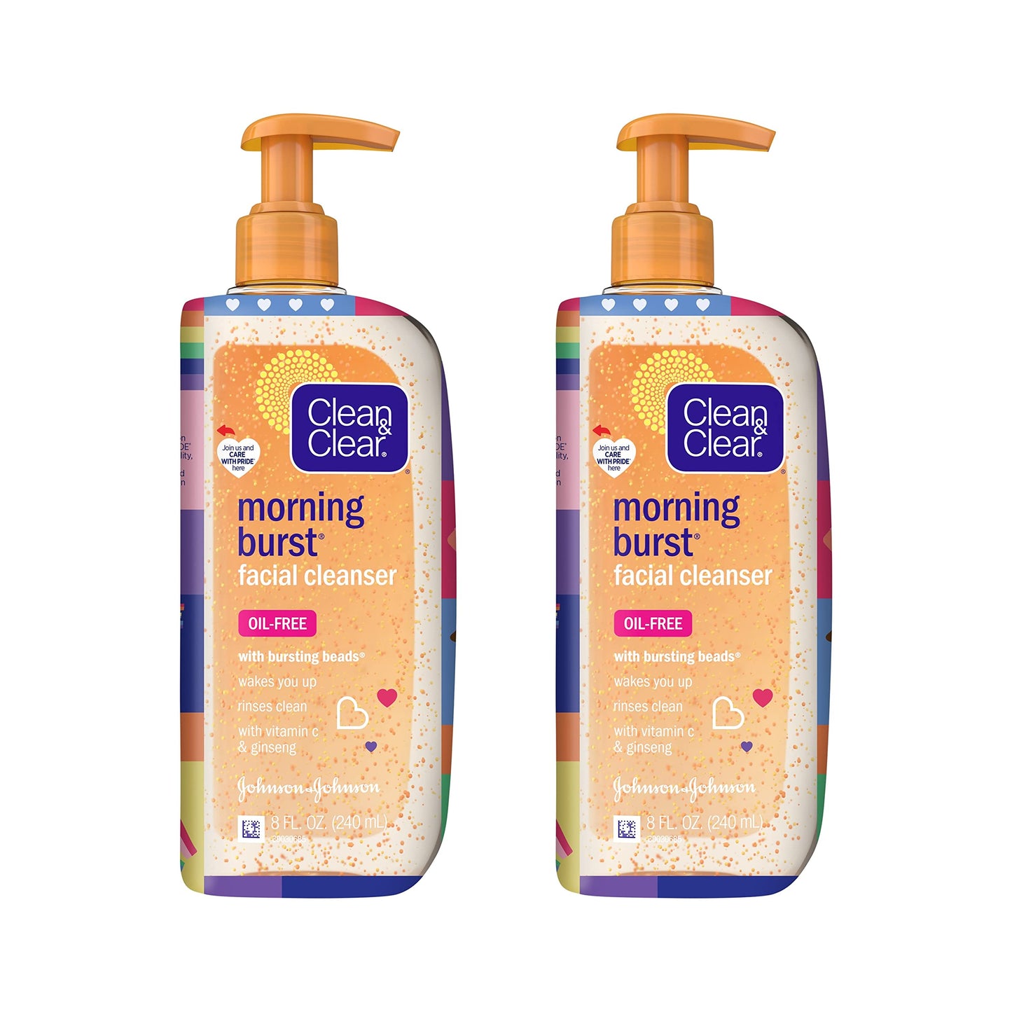 Clean & Clear Morning Burst Oil-Free Facial Cleanser, Brightening Vitamin C & Ginseng, Daily Face Wash, Hypoallergenic, Special Care with Pride Beauty & Personal Care Clean & Clear