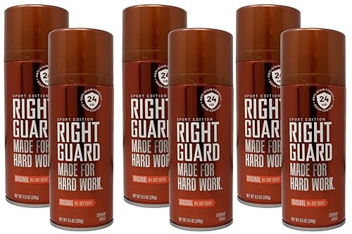 Right Guard Sport Deodorant, Aerosol, Original 8.5 oz (Pack of 6) Beauty & Personal Care Right Guard