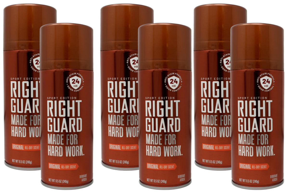 Right Guard Sport Deodorant, Aerosol, Original 8.5 oz (Pack of 6) Beauty & Personal Care Right Guard