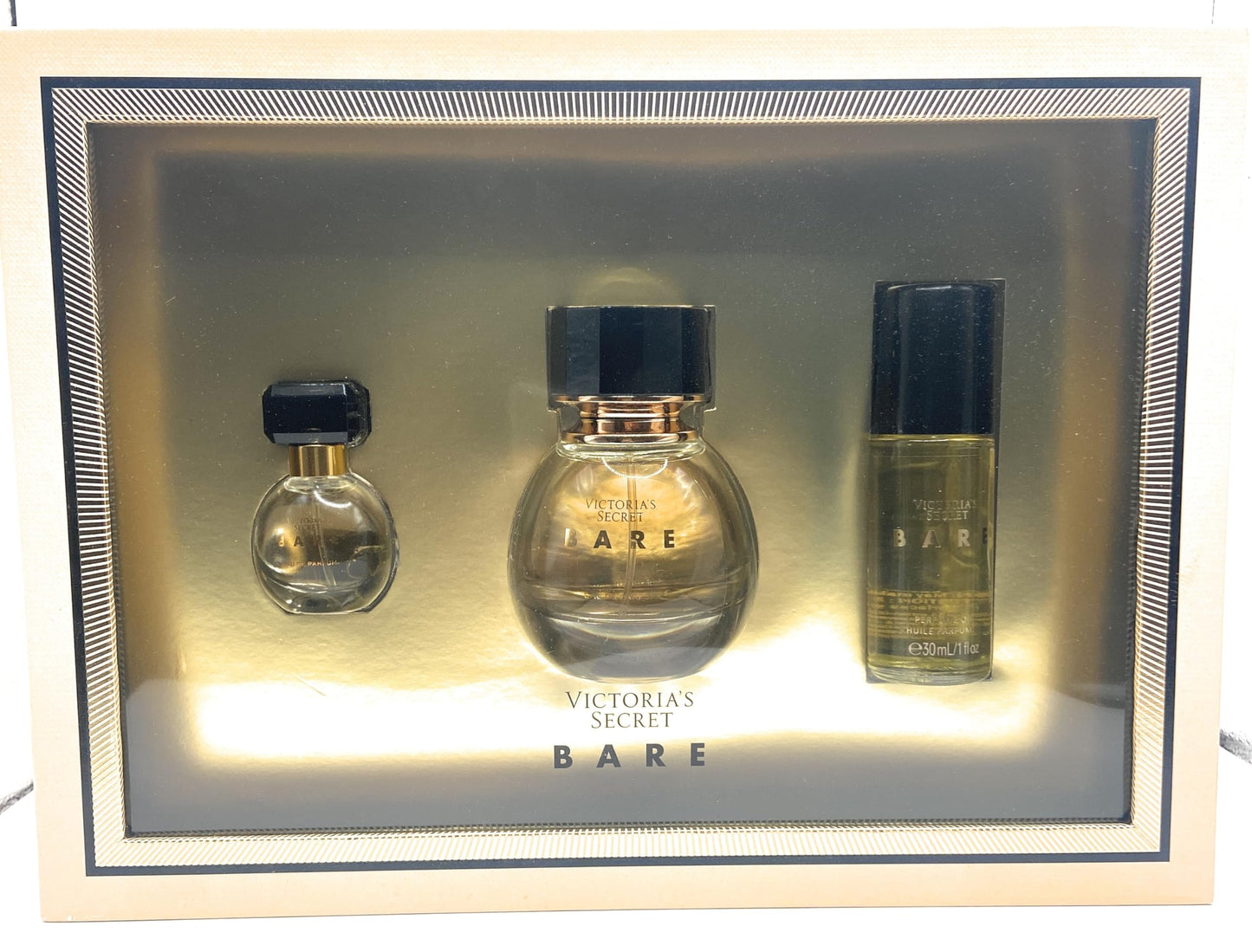 Victoria's Secret Bare 3 Piece Luxe Fragrance Gift Set: 1.7 oz. Eau de Parfum, 1.0 oz Perfume Oil & 0.25 Eau de Parfum Beauty & Personal Care Victoria's Secret