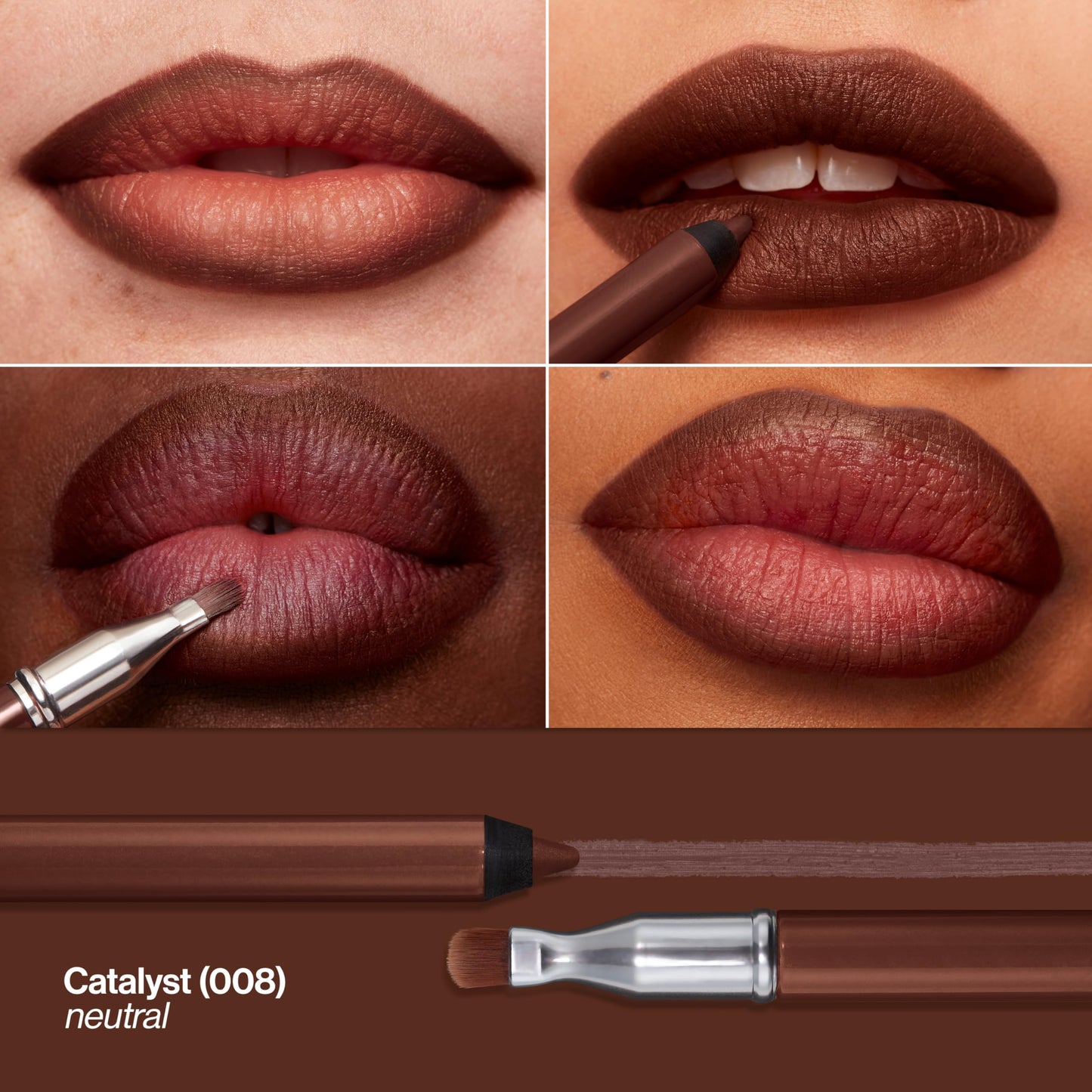 Revlon ColorStay Multi-Liner, Creamy Formula, Multiuse For Lips, Eyes & Face, Precision Brush for Easy Blending, 008 Catalyst Beauty & Personal Care REVLON