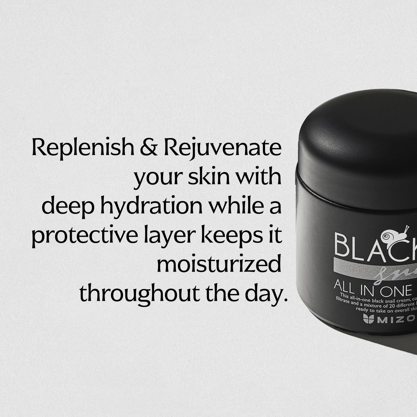 MIZON Black Snail All in One Cream Intensive Korean Skin Care Facial Moisturizer with Snail Mucin Extract (2.54 fl oz) Beauty & Personal Care MIZON