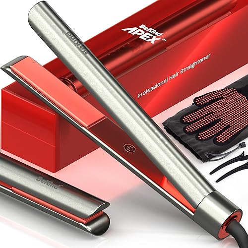 Bekind Apex 2-in-1 Hair Straightener Flat Iron | 1“ 460°F Straightener and Curler for All Hairstyles | UltraSmooth Tech | 15s Fast Heating & Temp Beauty & Personal Care Bekind