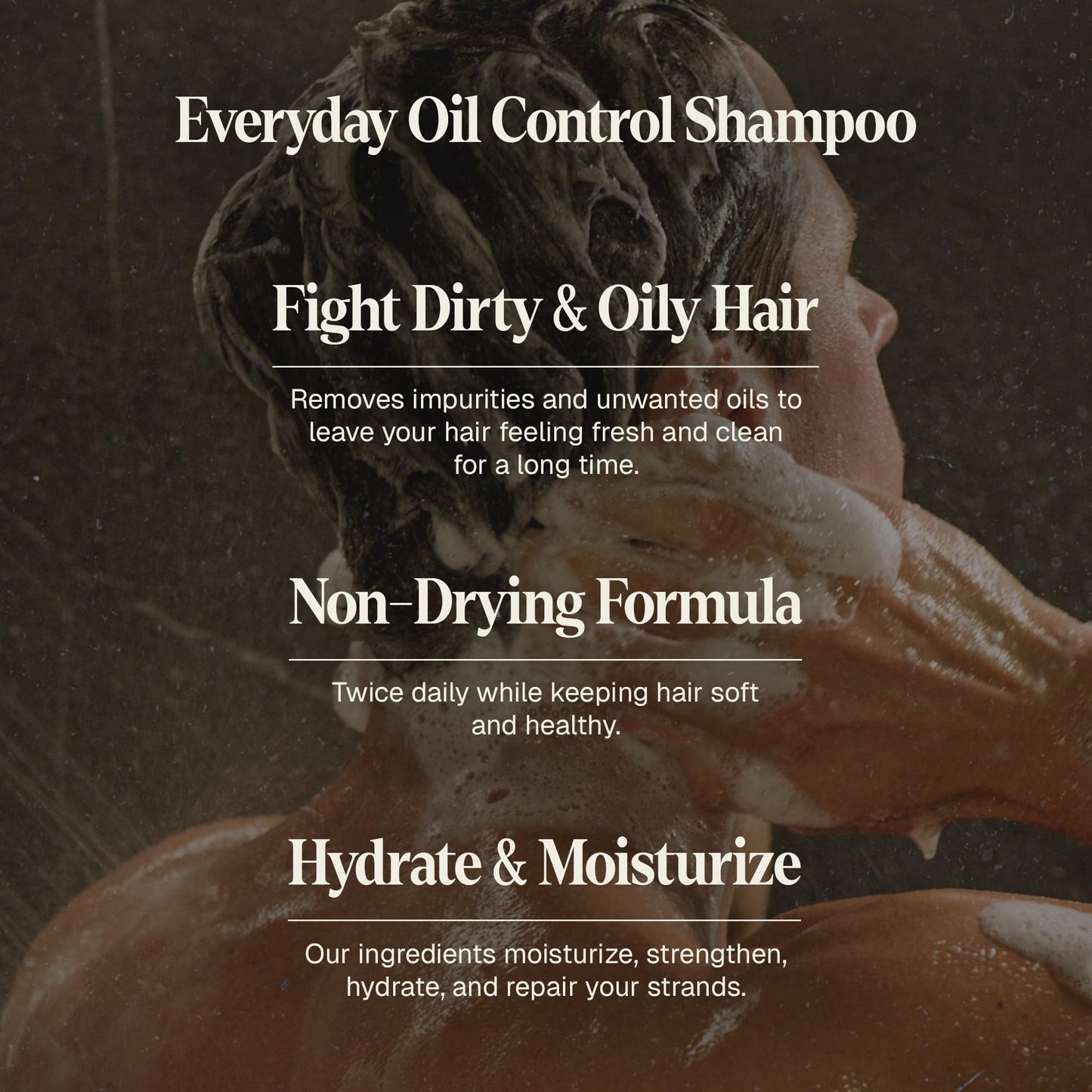 Black Wolf Mens Shampoo & Conditioner Set for Oily Hair - Oil Control Shampoo with Moisturizing & Deep Cleansing Formula - Conditioner for Soft Beauty & Personal Care Black Wolf