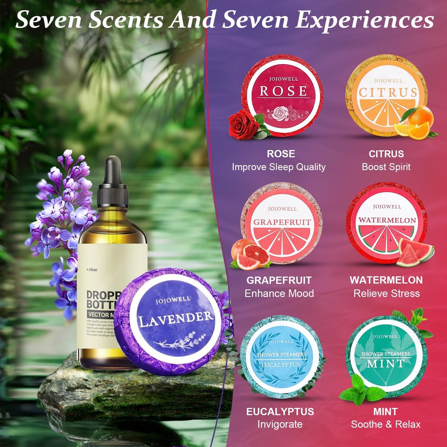 Shower Steamers Aromatherapy - 21Pcs Birthday Gifts for Women, Mom, Wife, Her, Best Friend, Daughter, Sister, Teens & Girlfriend, Self Care Beauty and Personal Care JoJowell