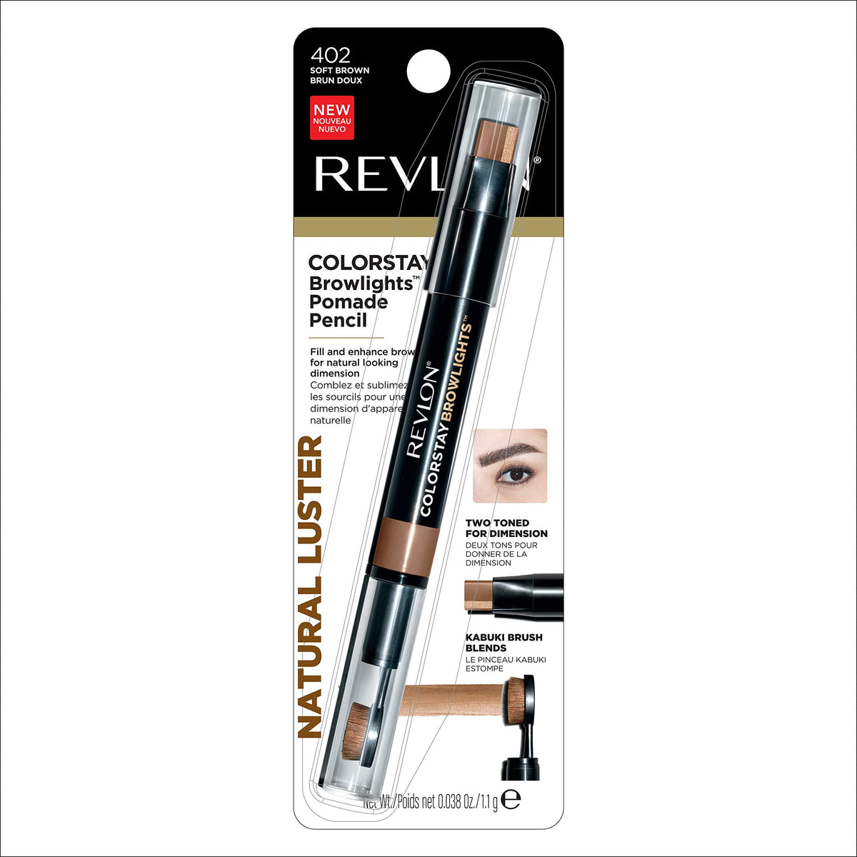 Revlon Colorstay Browlights Pencil, Eyebrow Pencil & Brow Highlighter, 0.55 Lb, Soft Brown Beauty & Personal Care REVLON