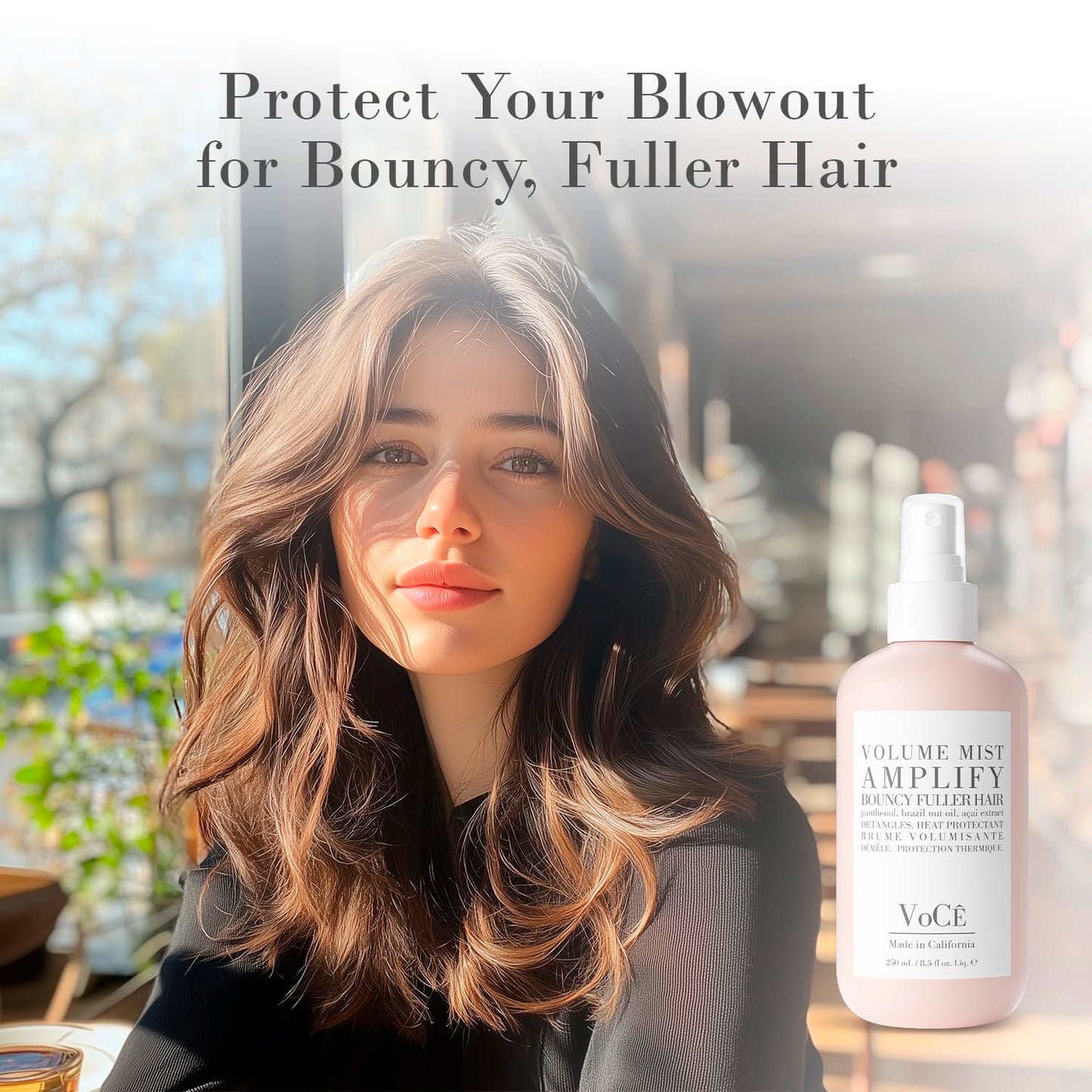 VoCÊ Haircare - Natural Volume Mist | Heat Protection Volumizing Blowout Spray | Non-Toxic, Cruelty-Free, Vegan Haircare for Fine Hair with Panthenol Beauty & Personal Care VOCE HAIRCARE