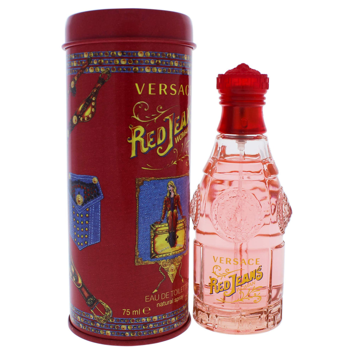 Red Jeans Versace 2.5 oz EDT Spray (Tester) For Women