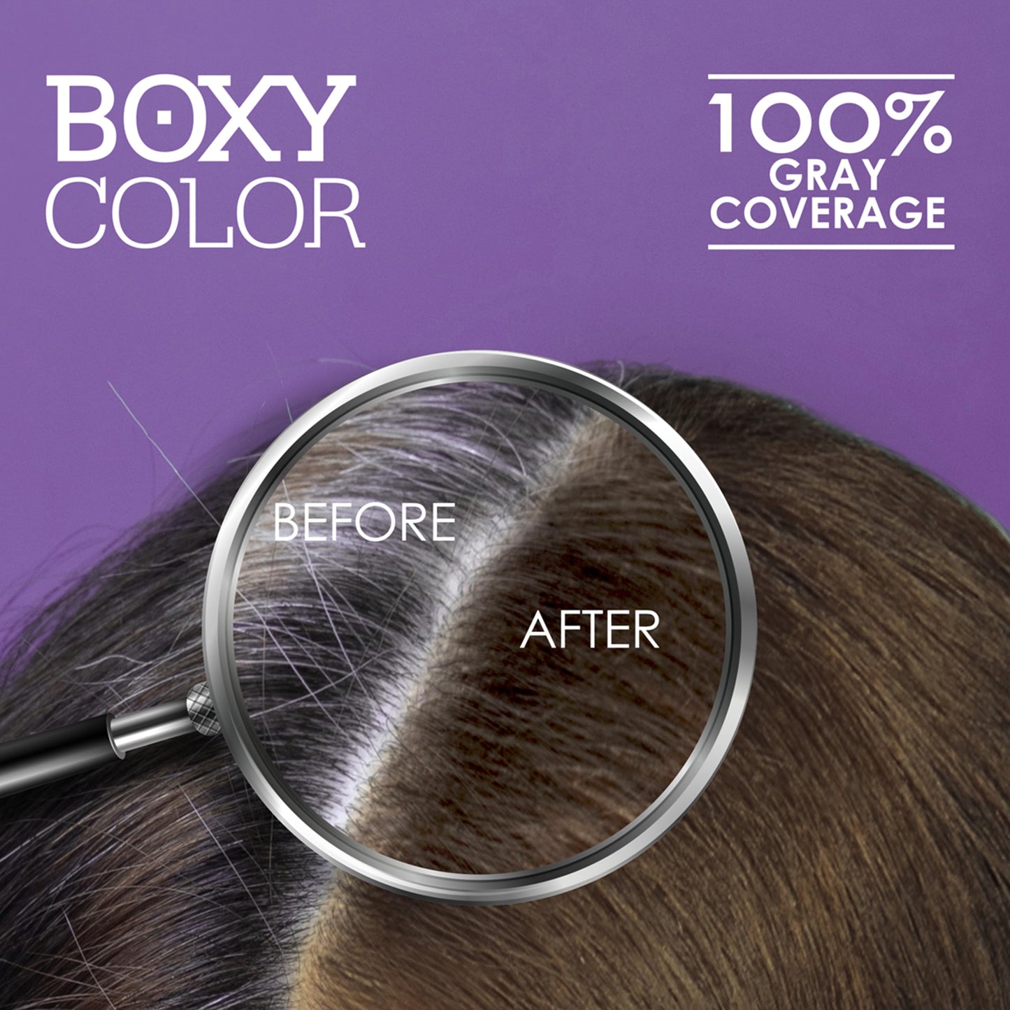 BOXY COLOR Coloring kit professional, permanent color cream hair dye with Vegetal Protein to get Hair with intense color shiny and silky. 100% Gray Beauty & Personal Care HELLAWELL PROFESSIONALS