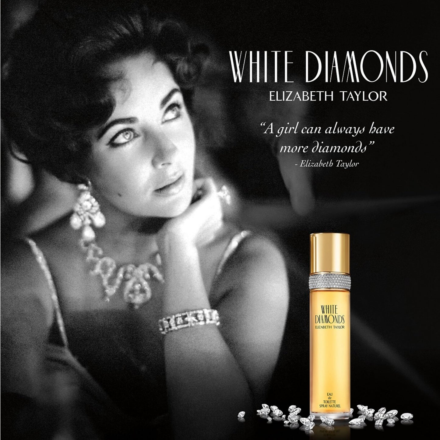 Elizabeth Taylor White Diamonds Women's Perfume, Long-Lasting Floral Fragrance for Her, Eau de Toilette EDT Spray, 3.3 fl oz Beauty & Personal Care Elizabeth Taylor