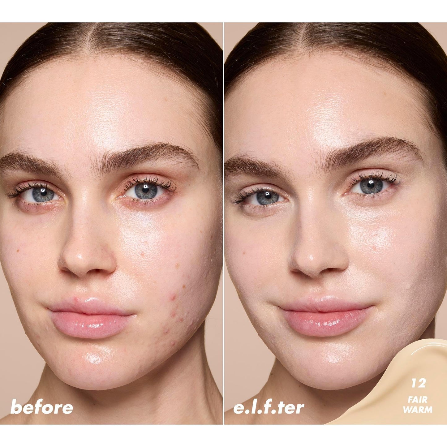 e.l.f. Soft Glam Satin Concealer, Medium Coverage For Blemishes & Under-Eye, Crease-Resistant, Long Lasting, Vegan , 12 Fair Warm Beauty & Personal Care e.l.f.