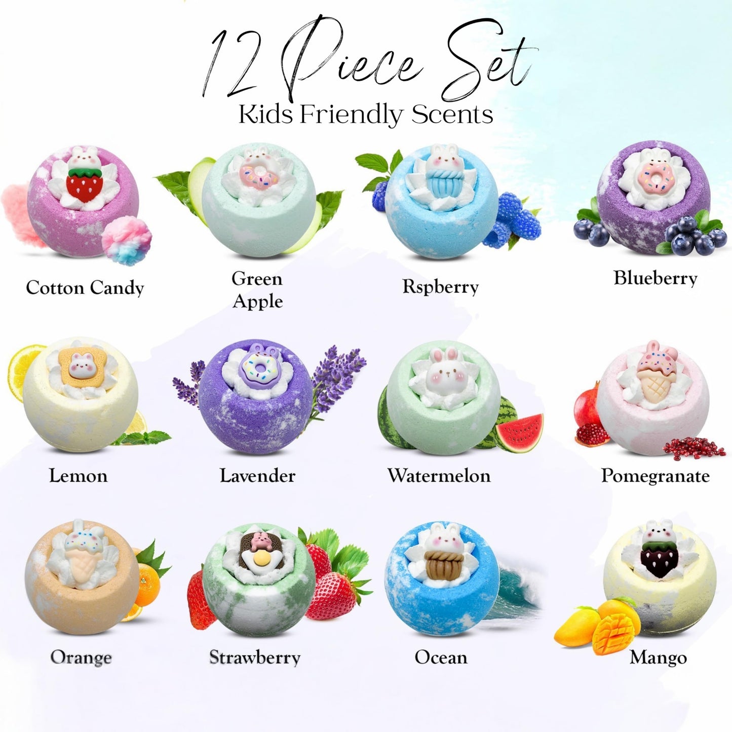 EvolutionUSA Inspire Bath Bombs for Women, 12 Gorgerous Flower Bath Bombs Topped with Dried Flowers, Luxurious Mother's Day Gift Set, Brithday Gift… Beauty & Personal Care EvolutionUSA