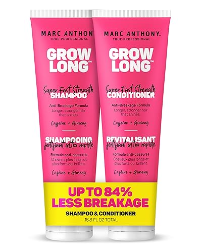 Marc Anthony Shampoo and Conditioner Gift Set, Grow Long Biotin - Anti-Frizz Deep Conditioner For Split Ends & Breakage - Vitamin E, Caffeine Beauty & Personal Care Marc Anthony