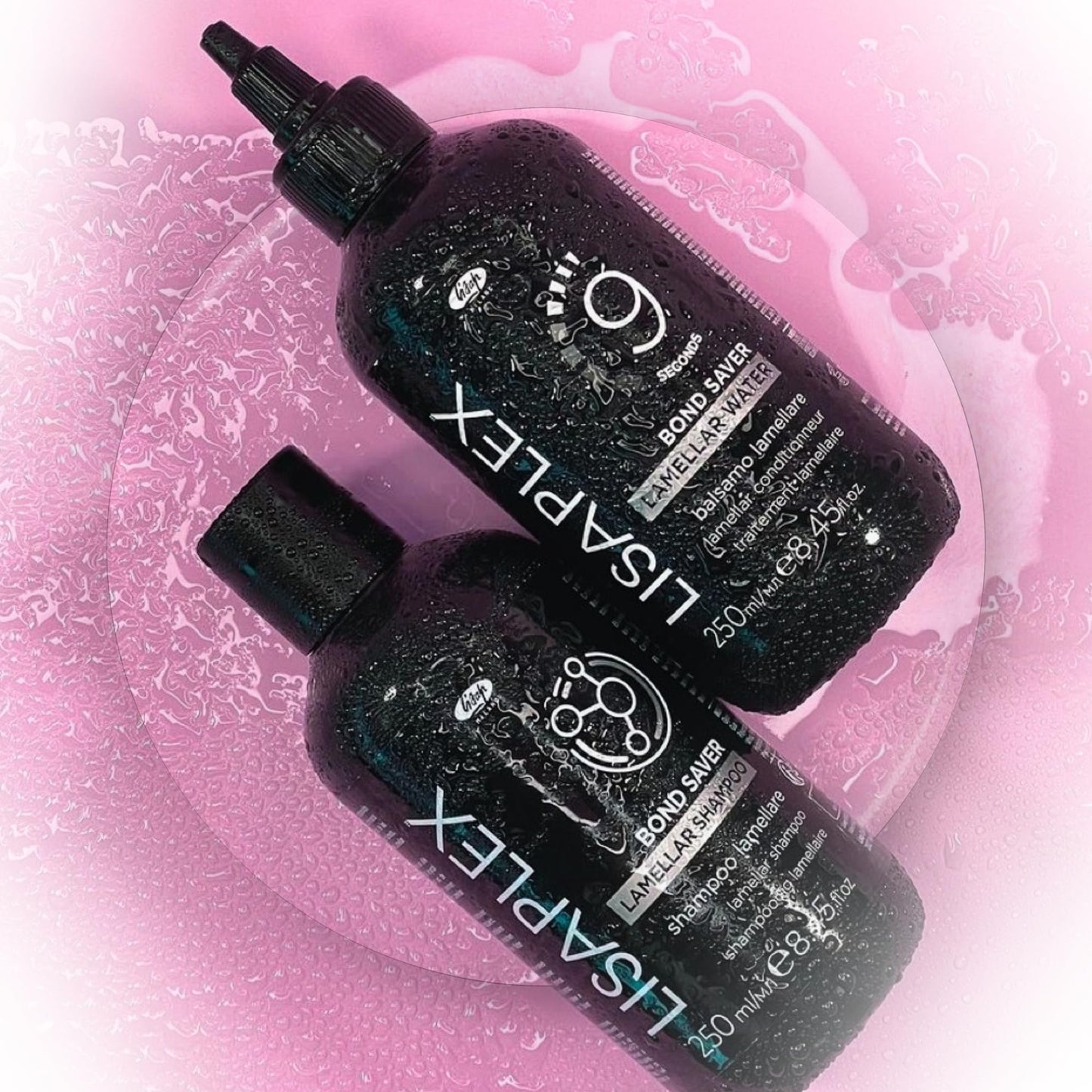 Lisap Lisaplex Bond Saver Lamellar Shampoo for All Hair Types - Damaged Hair Repair, Care & Strengthen, Sulfate Free, 16.9 fl oz Beauty & Personal Care Lisap
