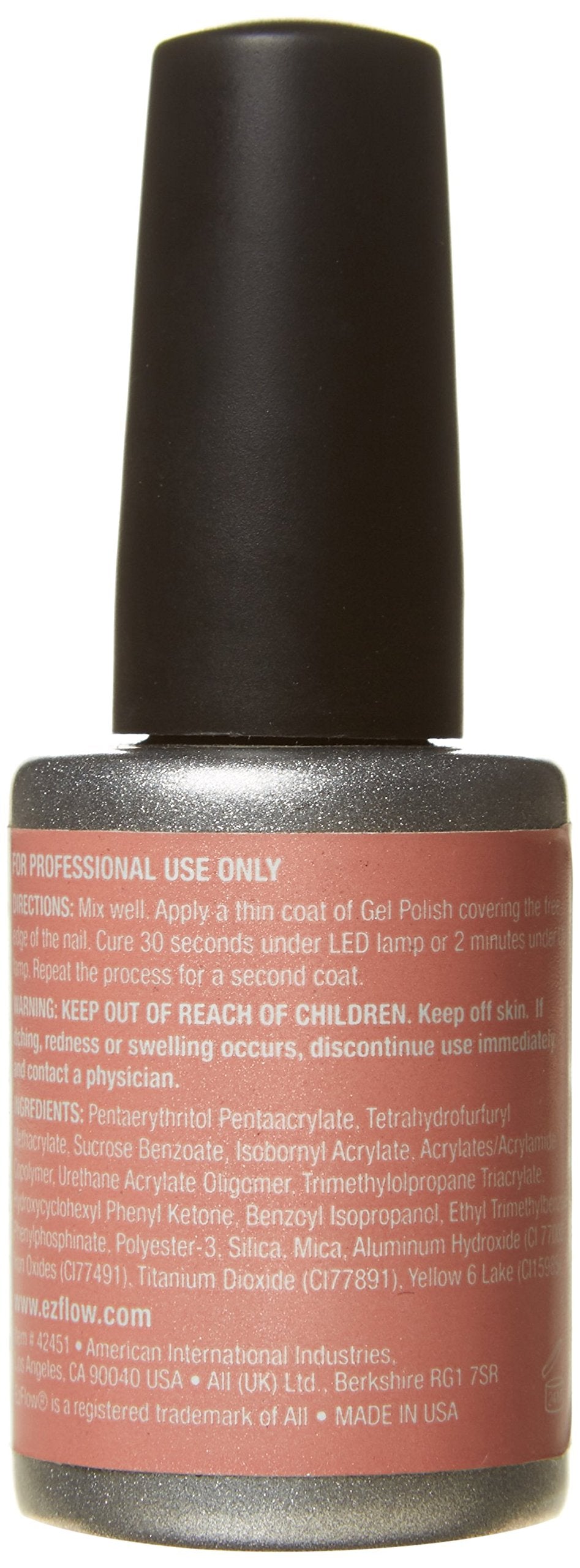 EZ Flow 3rd Launch Just Peachy Gel Polish, 0.5 Fluid Ounce