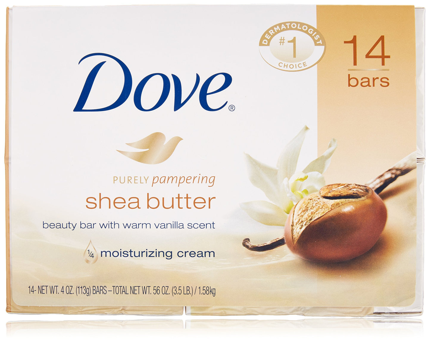 Dove Shea Butter Soap Bars, 14 Count Beauty & Personal Care Dove