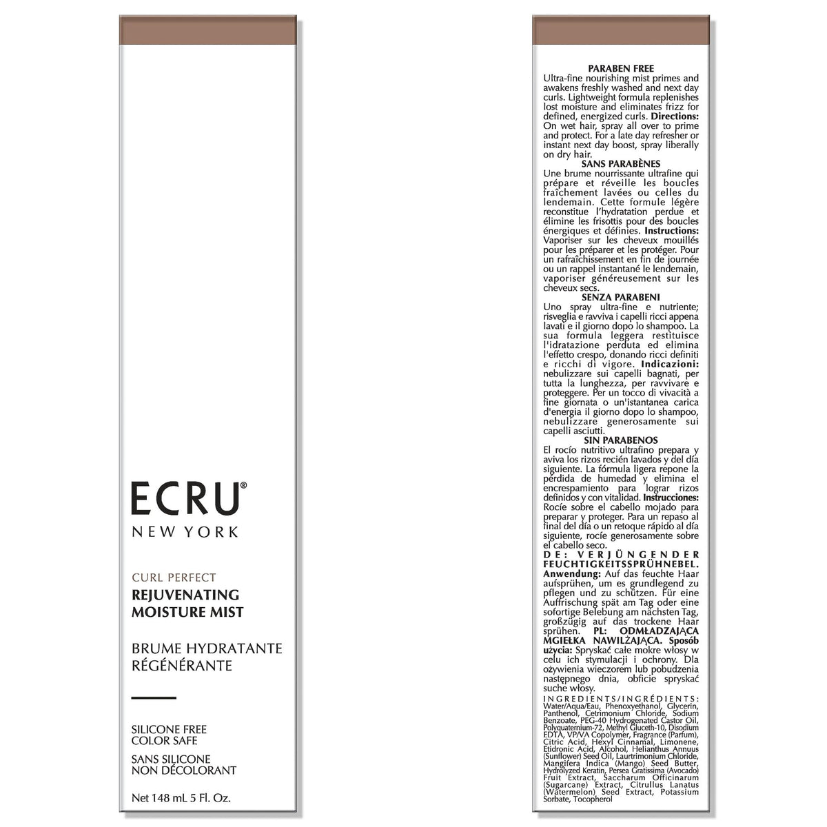 Ecru New York Curl Perfect Rejuvenating Moisture Mist Beauty & Personal Care Ecru New York