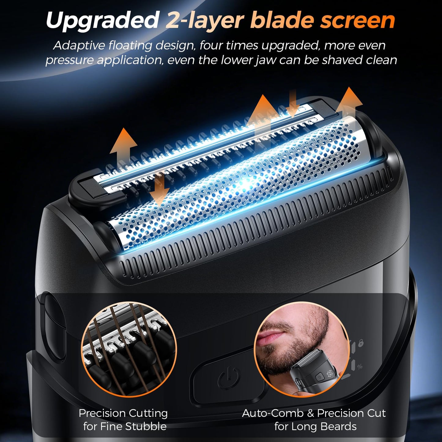 VYLTO Electric Foil Shavers for Men- New Version Mini Electric Razor with 3D Floating Heads & Precision Blades, Portable Cordless Electric Shaver IPX7 Beauty and Personal Care Vylto