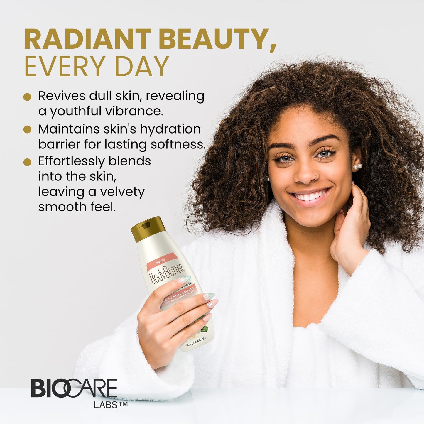 Biocare Youthful Glow Body Wash Infused with Cocoa & Shea Butter, Intensive Moisture, Nourished, Soft Body Wash - 16.5 oz Beauty & Personal Care Biocare