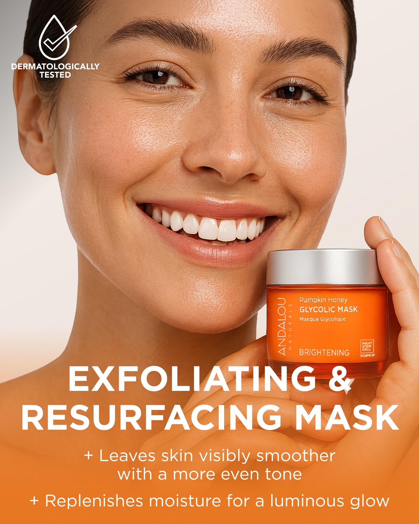 Andalou Naturals Pumpkin Honey Glycolic Mask (NEW FORMULA) - Exfoliating Face Mask with Glycolic Acid, Vitamin C for a Radiant Glow - Gentle Exfoliant Beauty & Personal Care Andalou Naturals