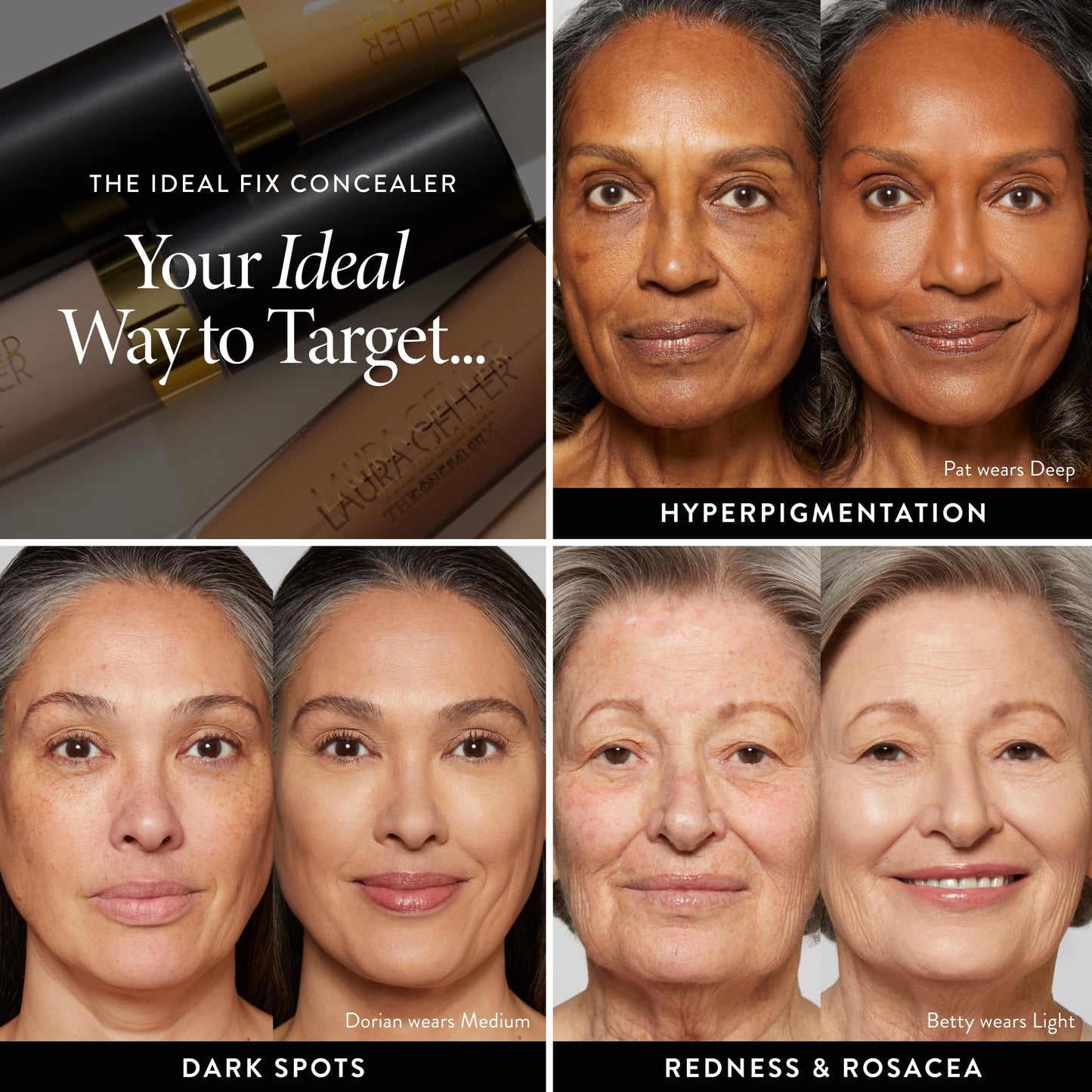 LAURA GELLER NEW YORK The Ideal Fix Concealer - Tan - Buildable Medium to Full Coverage Liquid Concealer - Covers Under Eye Dark Circles & Blemishes Beauty & Personal Care LAURA GELLER NEW YORK