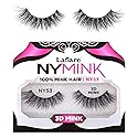 Laflare 3D NY Mink Eyelashes, 100% Real Mink Hair Lashes, Luxury Makeup, Natural, Light, Trendy, Variety, Reusable, Multi layered Real Mink Hair Beauty & Personal Care Laflare