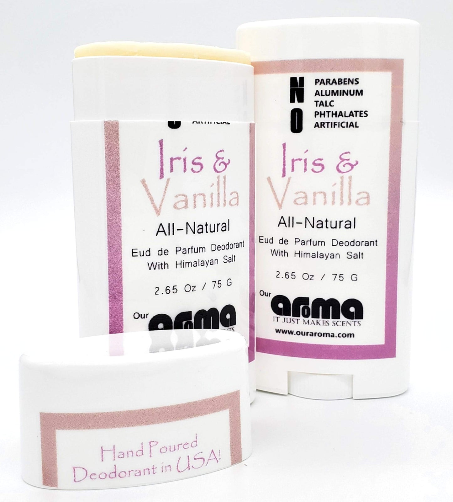 Our Aroma All-Natural Deodorant for Women and Men - Vegan, Gluten Free, Cruelty Free - Aluminum Free, Free of Parabens & Sulfates - Iris & Vanilla Beauty and Personal Care Our Aroma