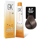 GK HAIR Global Keratin Professional Hair Color Cream Tube (3.4 Fl Oz/100ml) Nourishing & Cleansing Colors for Styling High Performance Long Lasting Beauty & Personal Care GK HAIR