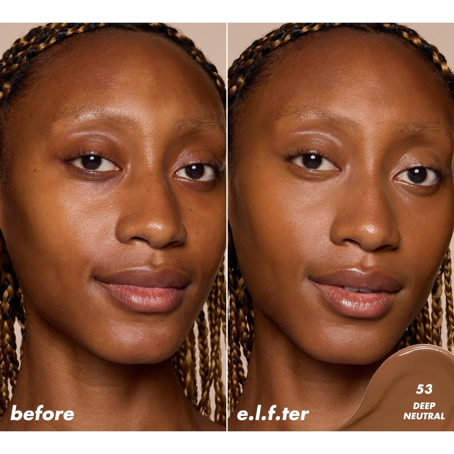 e.l.f. Soft Glam Satin Concealer, Medium Coverage For Blemishes & Under-Eye, Crease-Resistant, Long Lasting, Vegan , 53 Deep Neutral Beauty & Personal Care e.l.f.