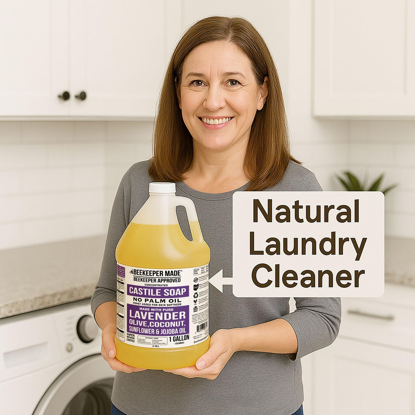 Beessential Beekeeper Made Natural Castile Soap | No Palm Oil, 8 Ingredients, Pure Olive, Coconut, & Sunflower Oils, GMO Free, For Sensitive Skin Beauty & Personal Care Beessential
