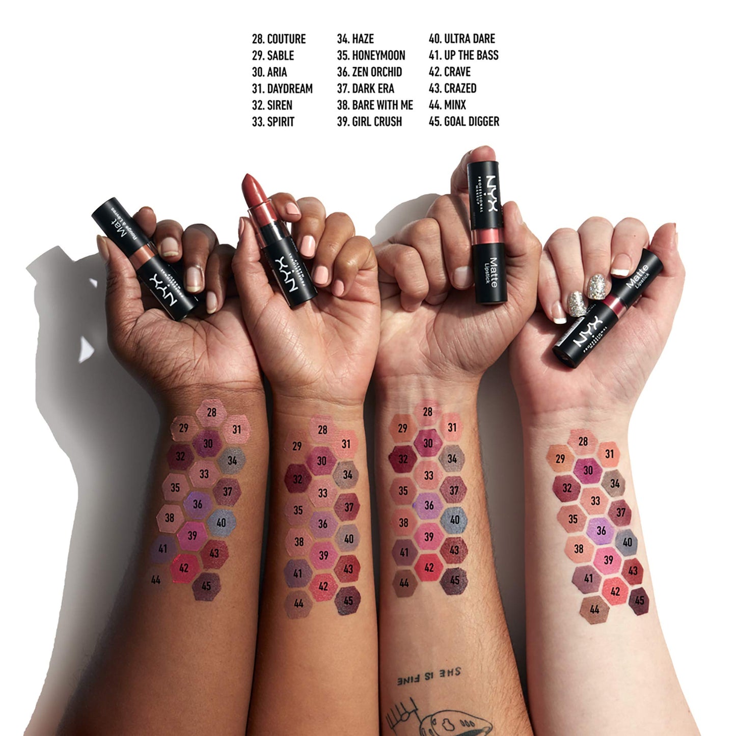 NYX PROFESSIONAL MAKEUP Matte Lipstick - Up The Bass (Gray Purple) Beauty & Personal Care NYX PROFESSIONAL MAKEUP