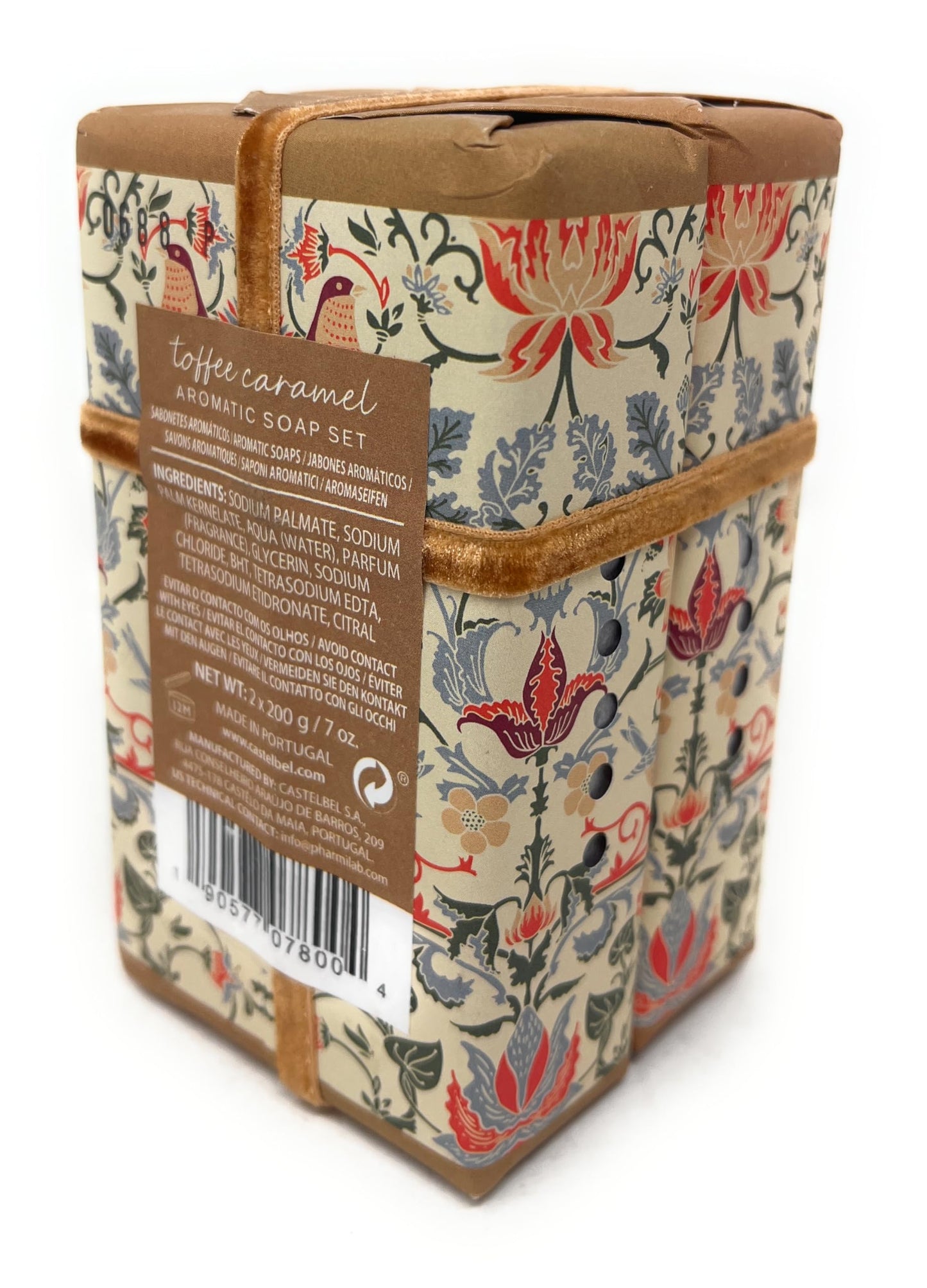 Castelbel Set of Toffee Caramel Fragranced Luxury Soap, (2) 7-Ounce Bars Beauty & Personal Care Castelbel