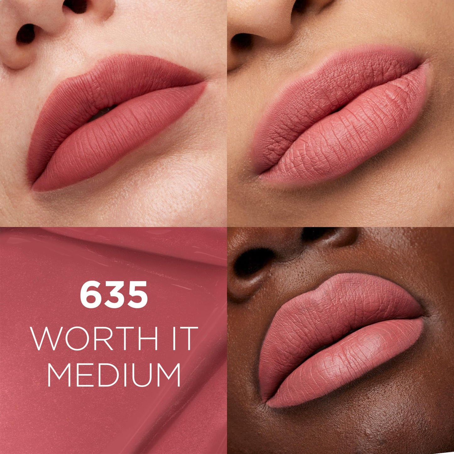 L'Oreal Paris Infallible Matte Resistance Liquid Lipstick, up to 16 Hour Wear, Worth It Medium 635, 0.16 Fl Oz Beauty & Personal Care L'Oreal Paris