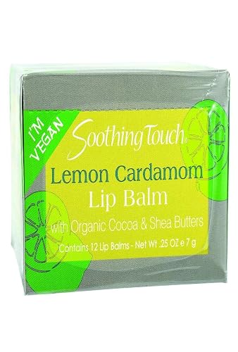 Soothing Touch Vegan Lip Balm, Lemon Cardamom, 0.25 Ounce Beauty & Personal Care Soothing Touch