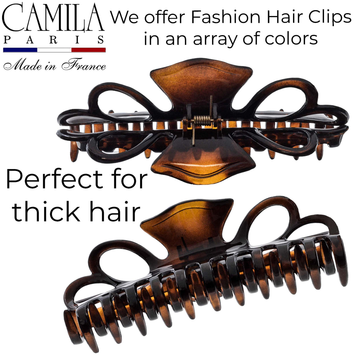 Camila Paris CP3744 French Hair Clips for Women, 5" Extra Large Claw Clip
