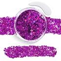 Purple Face Body Glitter Gel,Sparkly Face Glitter for Women,Mermaid Sequins Hair Glitter Makeup?Chunky Glitter Makeup for Face/Body/Hair/Eyes,Easter Beauty & Personal Care TUHPIBK
