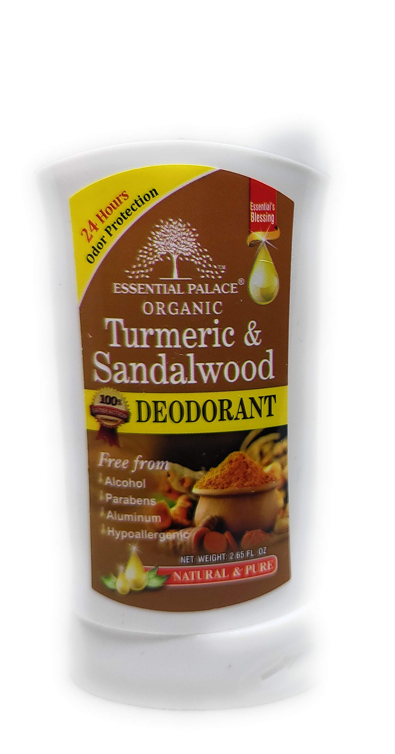 ORGANIC TUMERIC & SANDALWOOD DEODORANT ONLY 1 Beauty and Personal Care Essential Palace