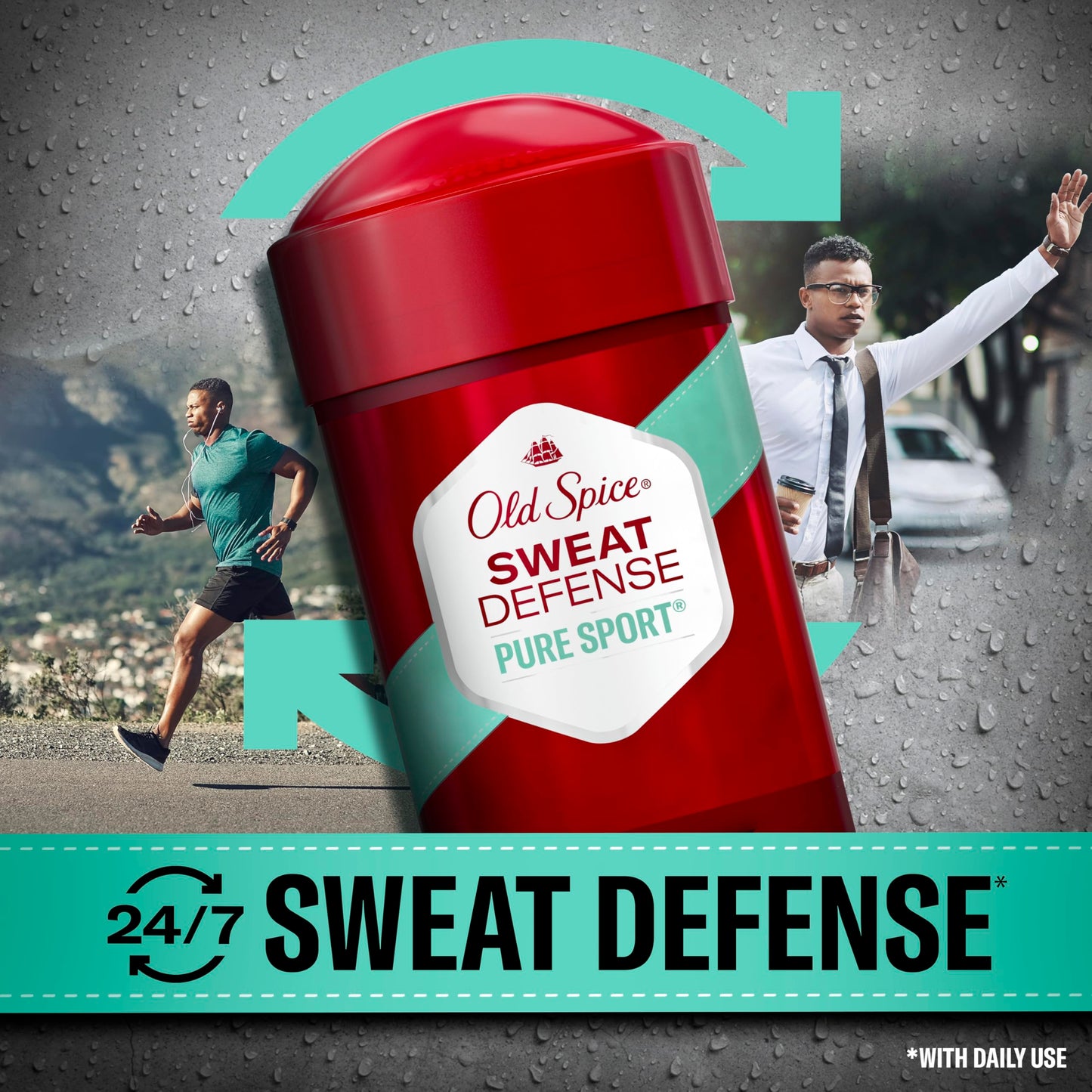 Old Spice Sweat Defense Antiperspirant & Deodorant for Men, 24/7 Ultimate Sweat Protection, Long Lasting Scent, Soft Solid, Pure Sport Scent, 2.6 oz Beauty & Personal Care Old Spice