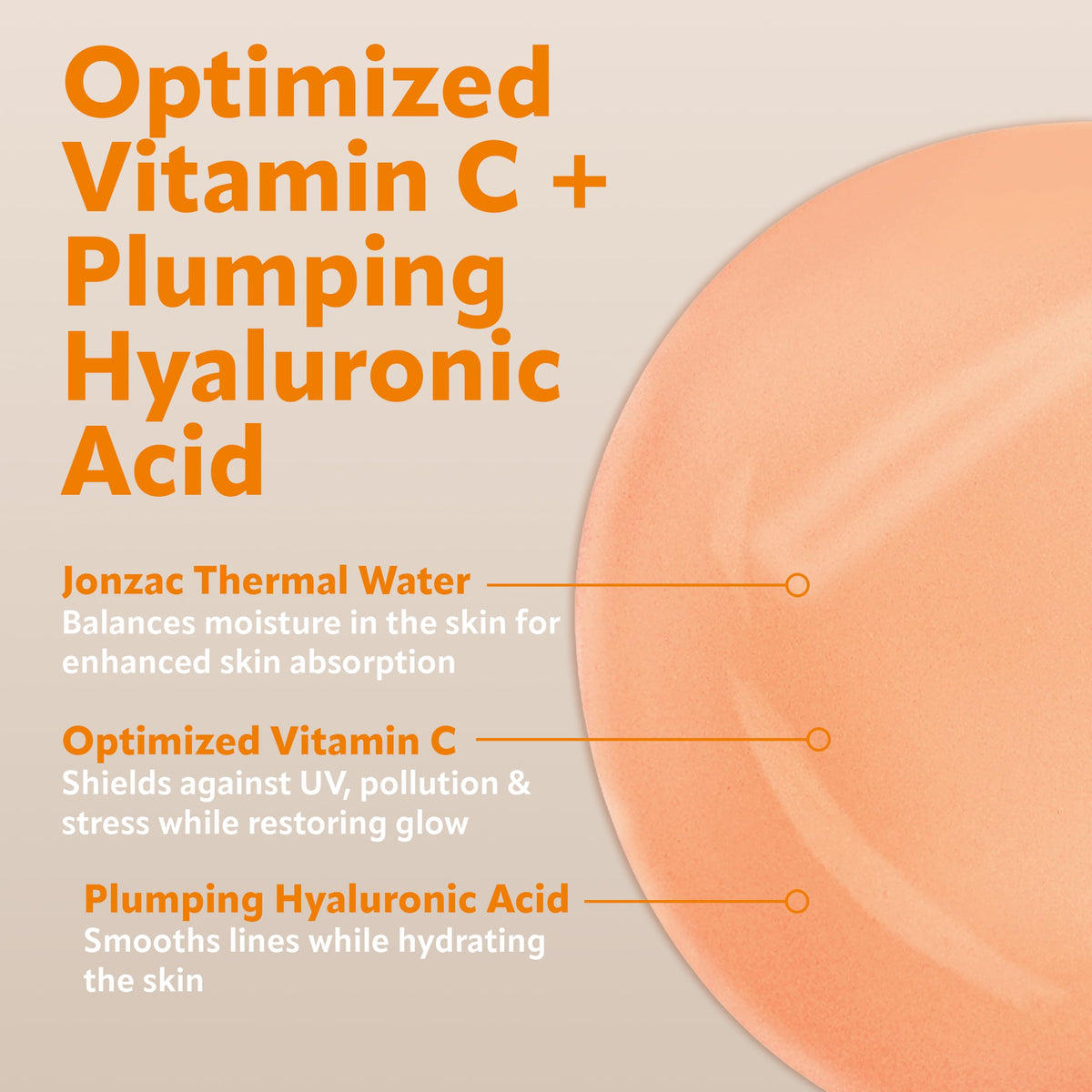 Eau Thermale Jonzac Vitamin C Face Serum, Anti-Wrinkle, 1.01 fl oz