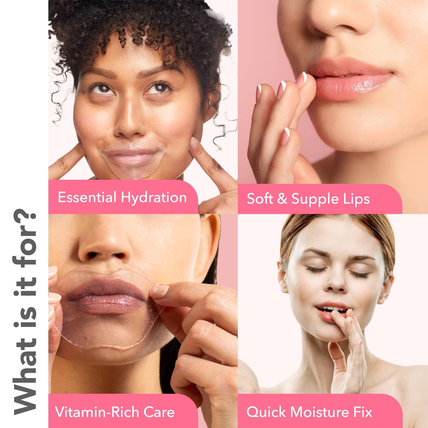 Patchology Serve Chilled Rosé Gel Lip Mask - Hydrating Mask with Resveratrol & Hyaluronic Acid for Soft Feel, Plumping & Moisture - Strawberry Beauty and Personal Care Patchology