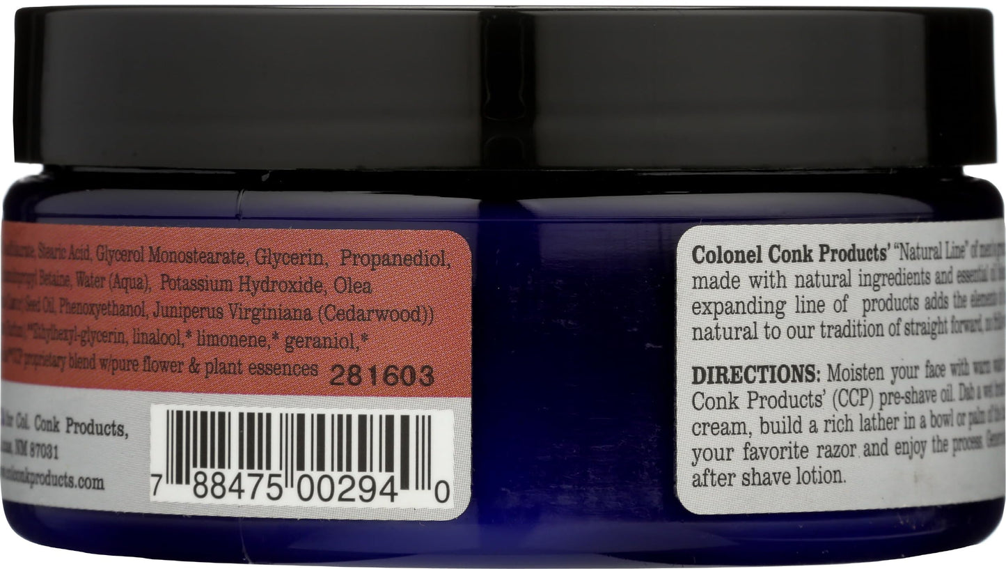 COLONEL CONK Shave Cream Santa Fe Cedar, 5.5 FZ Beauty and Personal Care Colonel Conk