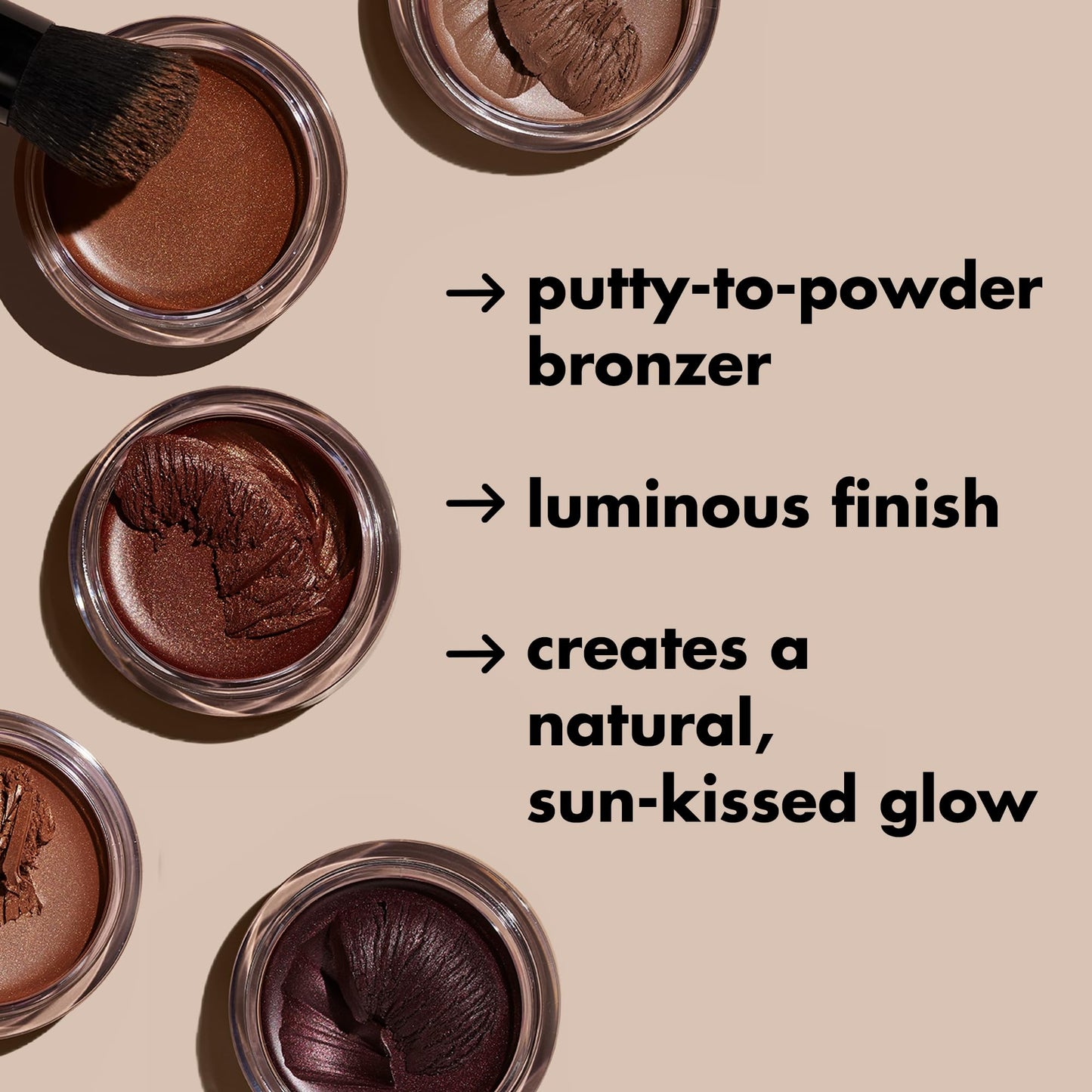 e.l.f. Luminous Putty Bronzer, Lightweight Putty-to-Powder Bronzer For A Radiant, Glowing Finish, Highly Pigmented, Vegan & Cruelty-Free, Sun Chaser Beauty & Personal Care e.l.f.