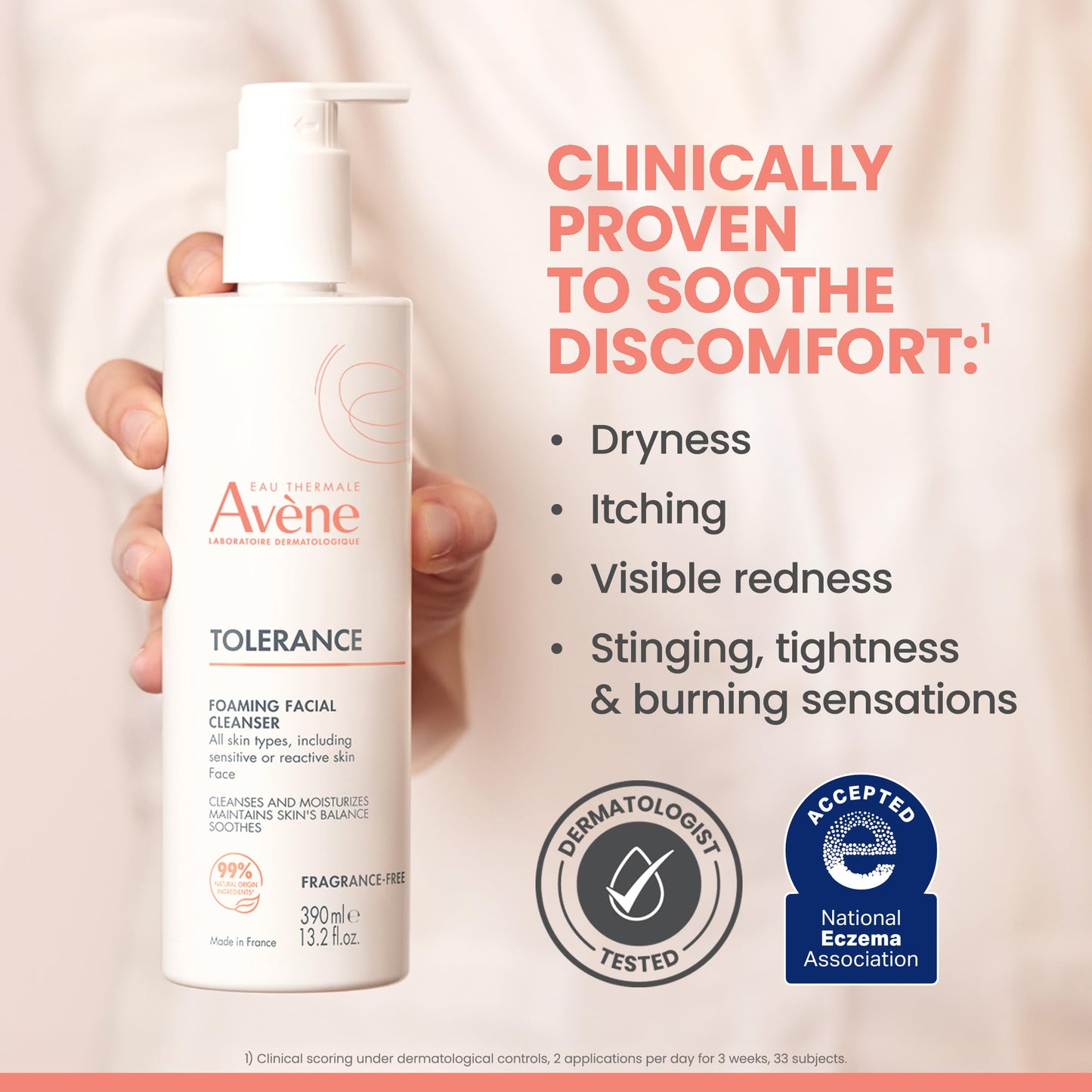 Avène Tolerance Daily Foaming Facial Cleanser Beauty and Personal Care Eau Thermale Avène