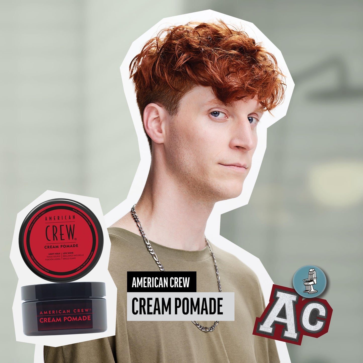 American Crew Men's Hair Cream Pomade, Like Styling Gel with Light Hold & Low Shine, Stocking Stuffer for Him, 3 oz Beauty & Personal Care AMERICAN CREW