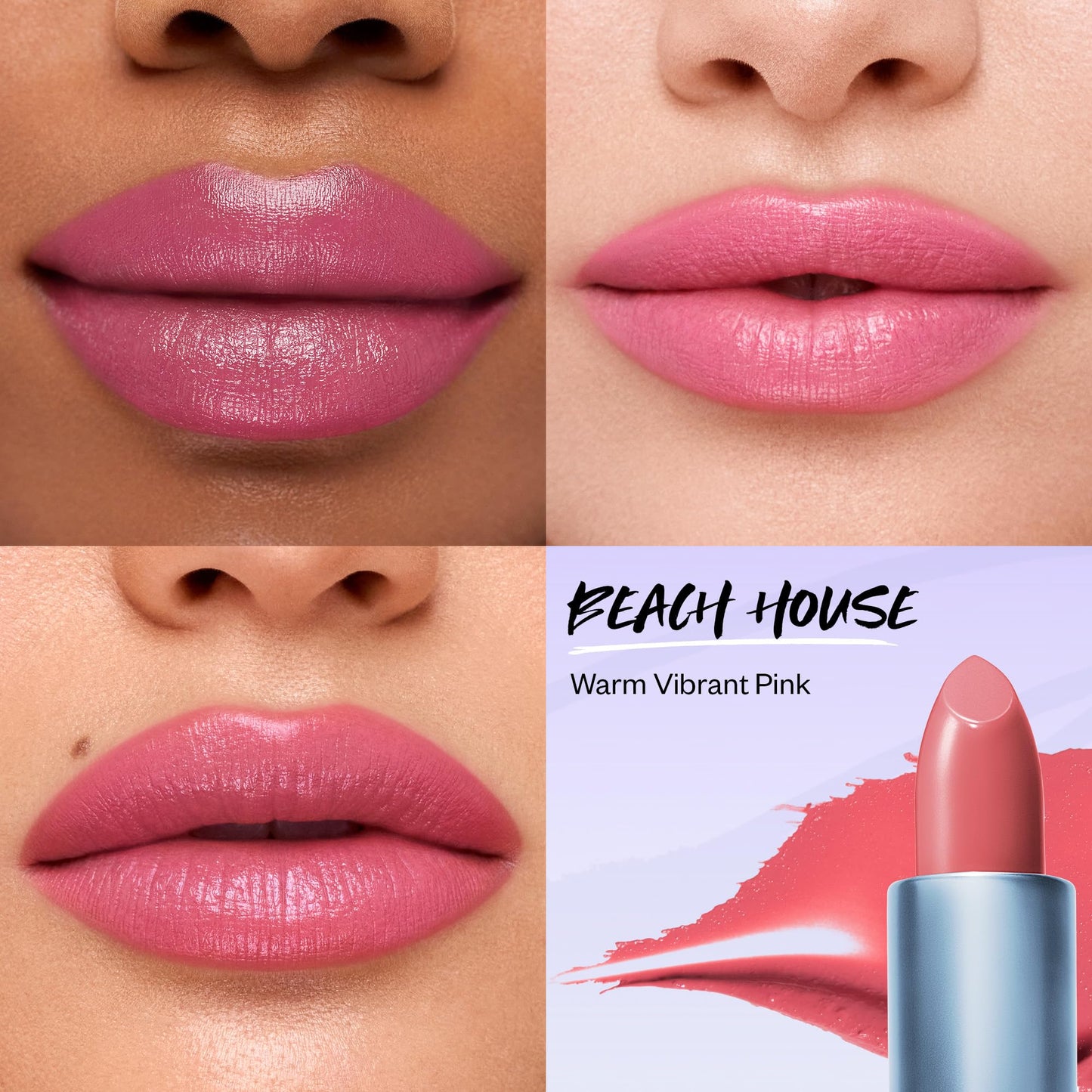 Kosas Weightless Lip Color Nourishing Satin Lipstick - High Impact Lip Color with Clean Formula - Comfy Feel & Soft Finish - Beach House Beauty & Personal Care Kosas