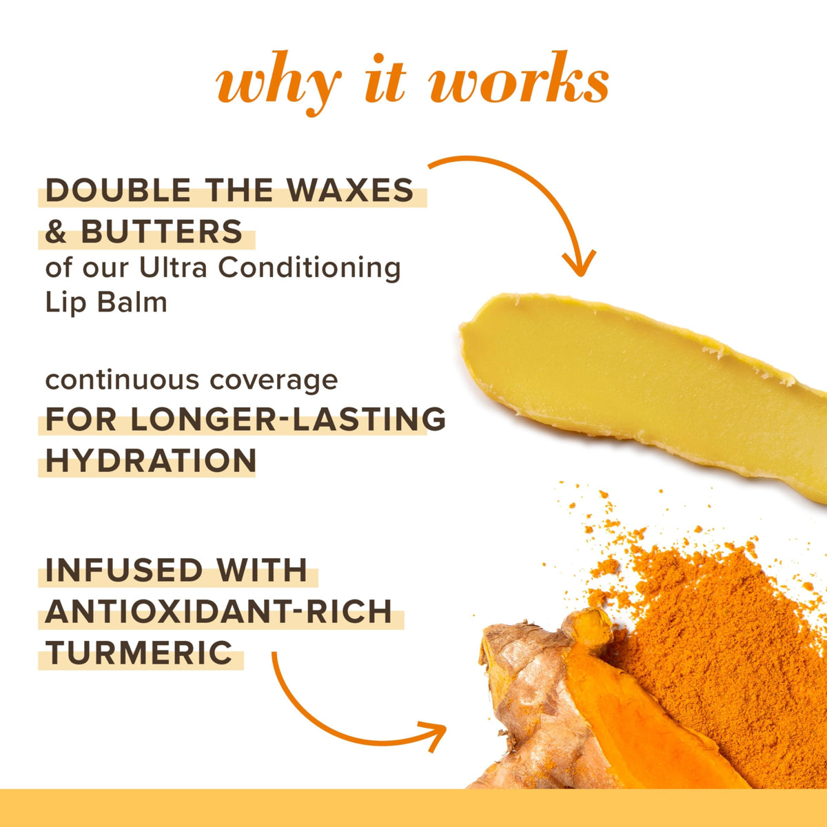 Burt's Bees Rescue Balm Unscented Lip Balm, With Antioxidant-Rich Turmeric, Tint-Free, Natural Origin Lip Care, 2 Tubes, 0.15 oz. Beauty & Personal Care Burt's Bees