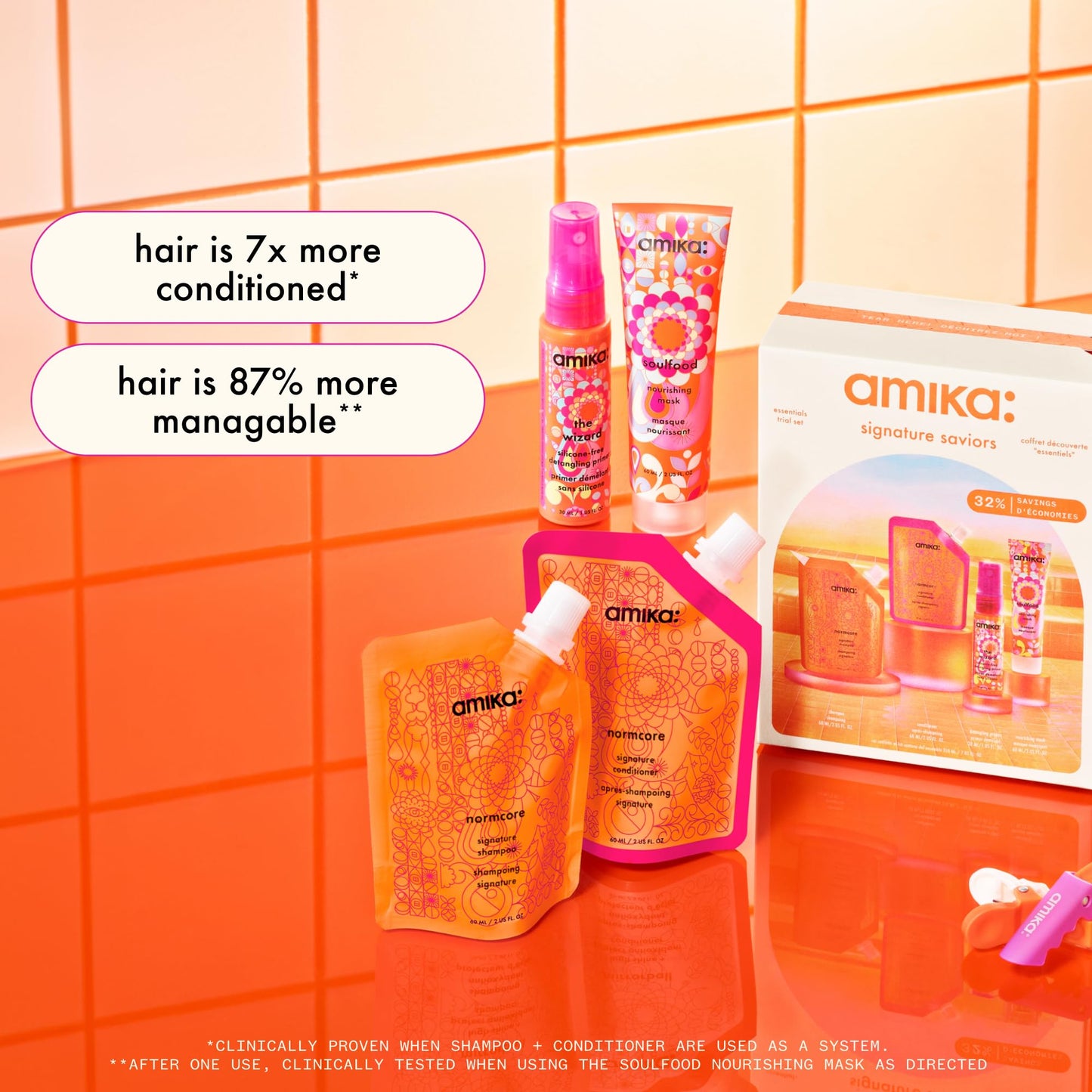 amika signature saviors essential trial set Beauty & Personal Care Amika